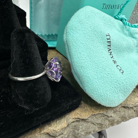 TIFFANY & CO Sparkler Amethyst Sz 7 with COA - Picture 9 of 11